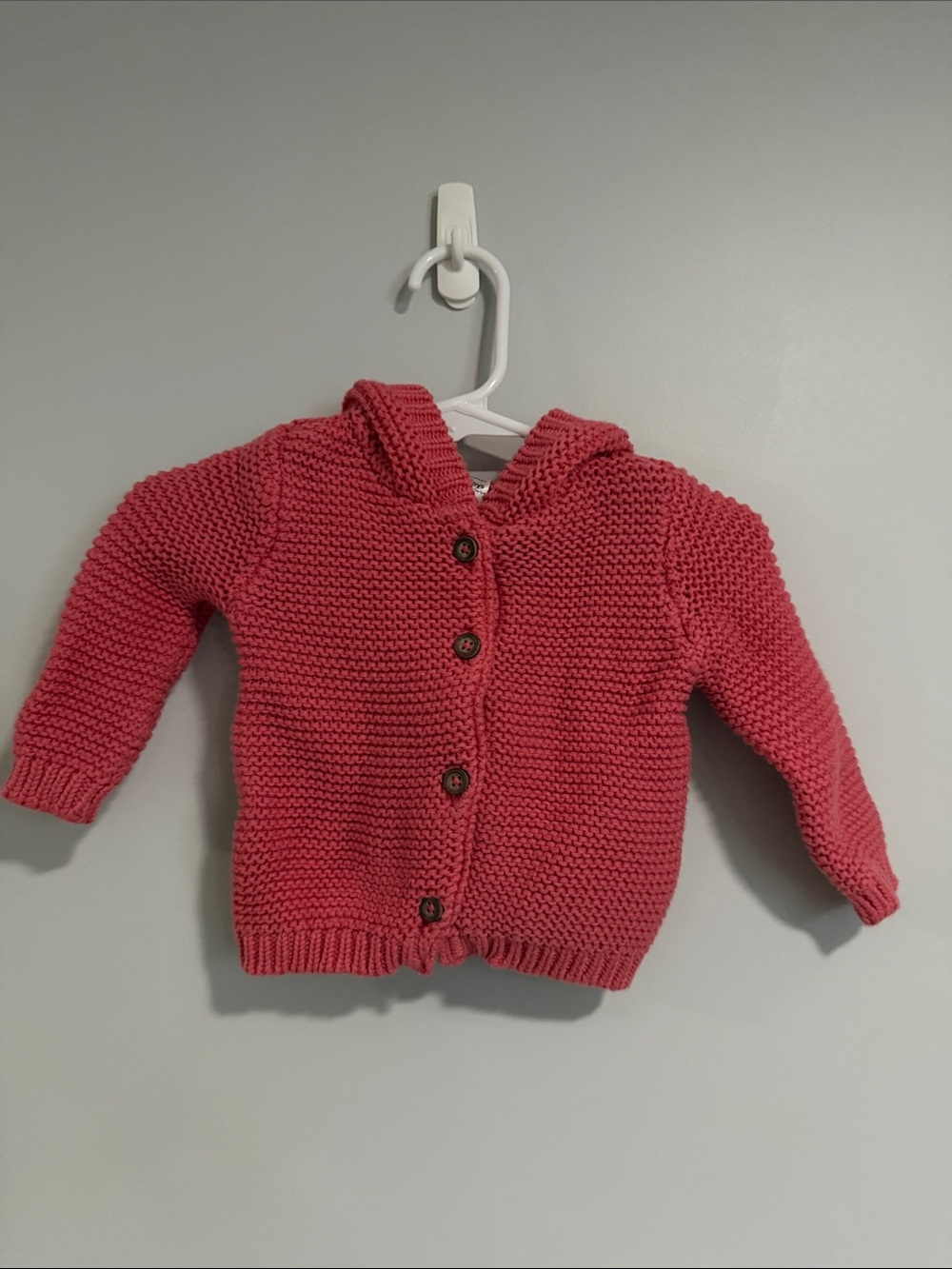 Carter's Simple Joys Coral Knit Baby Sweater